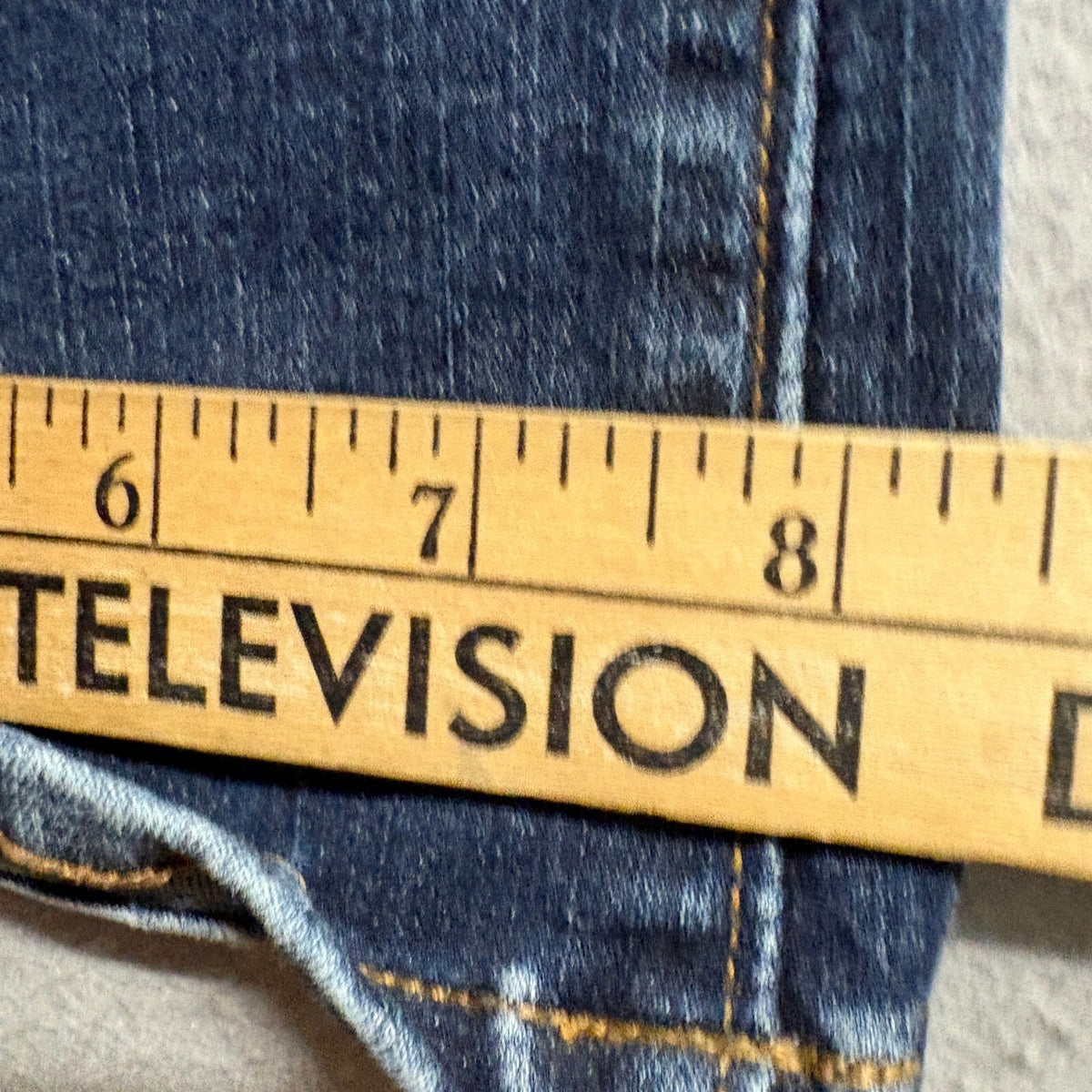 Lands End Mid Rise Curvy Bootcut Jeans Womens Size 10 Blue Denim Stretch