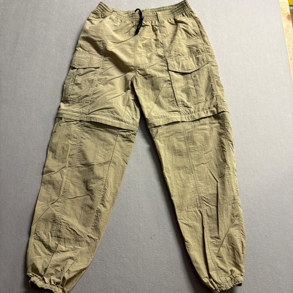 Rugged Exposure Convertible Cargo Pants Womens Medium Green Beige Hiking Outdoor