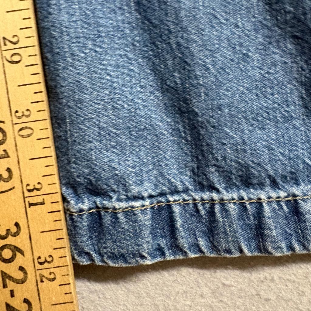 Scalon Vintage Wide Leg Jeans Mens 40 Blue Denim Bleached Side Stripe Brazil Y2K