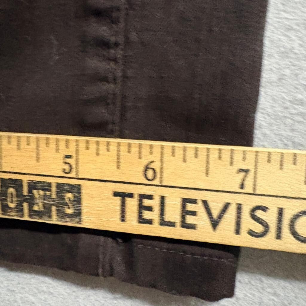 NYDJ Lift Tuck Straight Leg Jeans Womens Size 4 Brown Cotton Blend Made in USA