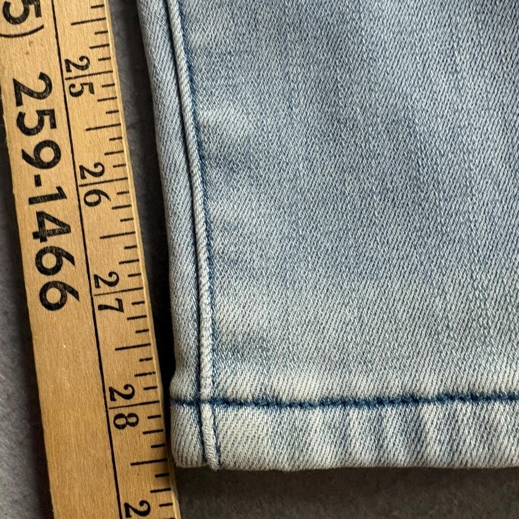 Yedia Fleece Lined Skinny Jeans Womens Size M Light Wash Denim High Rise Warm