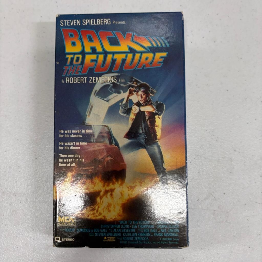 Back to the Future VHS 1986 MCA Home Video Michael J Fox Marty McFly 80196