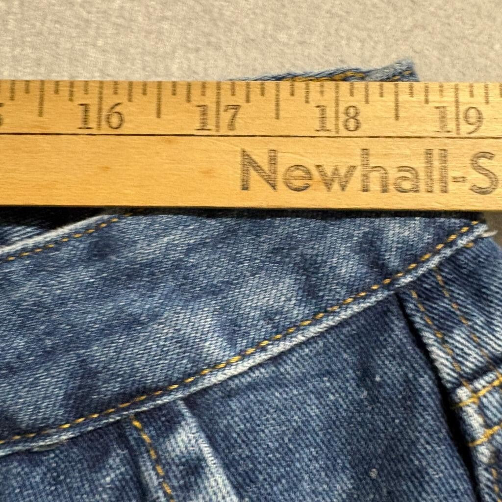 Shein Women Plus Size 3XL Cargo Jeans Blue Denim Wide Leg Utility Pockets