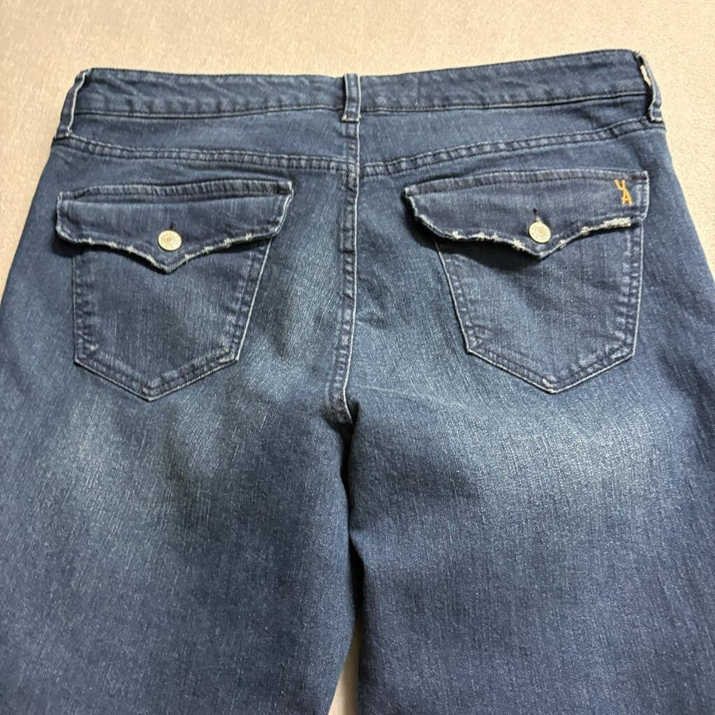Vintage America Blues Boot-Y Jeans Womens 10/30 Blue Denim Stretch Bootcut