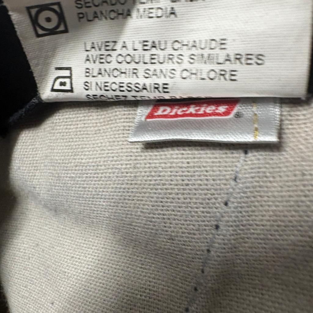 Dickies Mens Cargo Pants 32x30 Black Twill Workwear Utility Flat Front