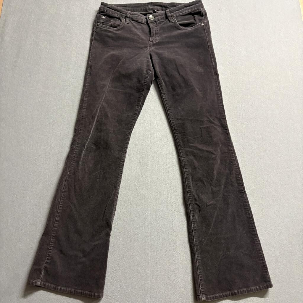 Kut from the Kloth Corduroy Pants Womens 6 Gray Stretch Bootcut Flared
