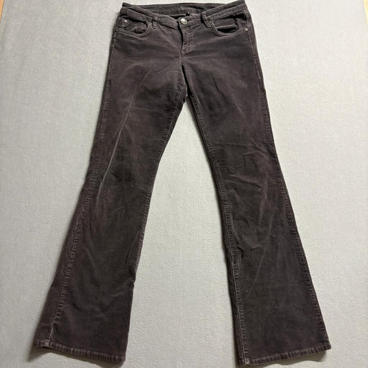Kut from the Kloth Corduroy Pants Womens 6 Gray Stretch Bootcut Flared