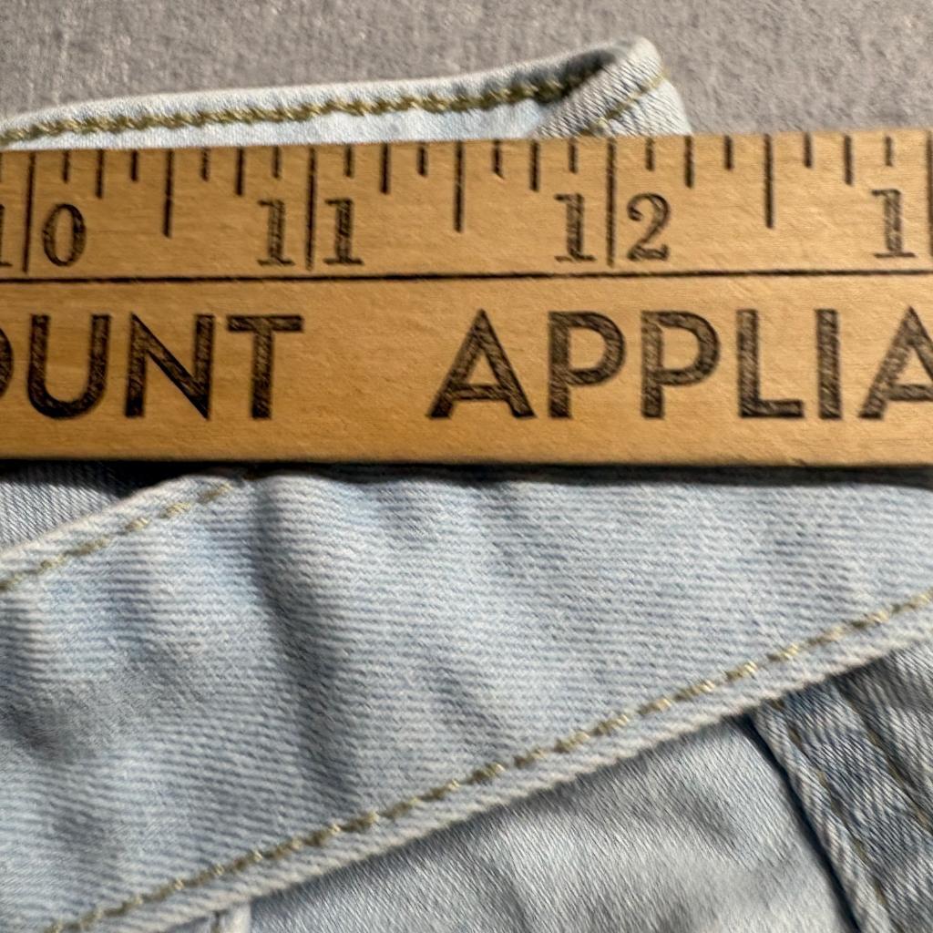 Universal Thread Cargo Jeans Womens Size 0 Light Wash High Rise Belted Denim