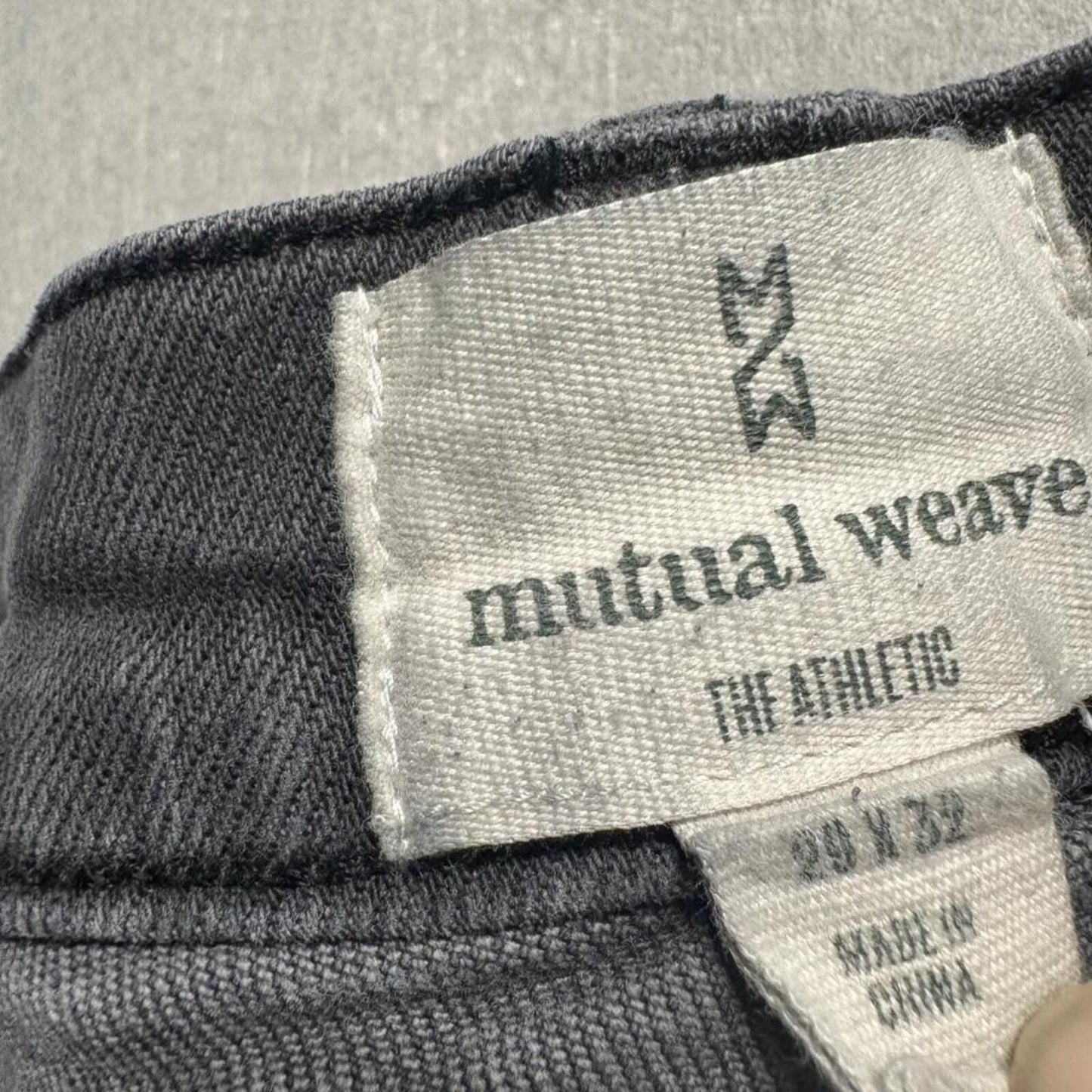 Mutual Weave The Athletic Jeans Womens 29x32 Gray Denim Straight Leg Pants