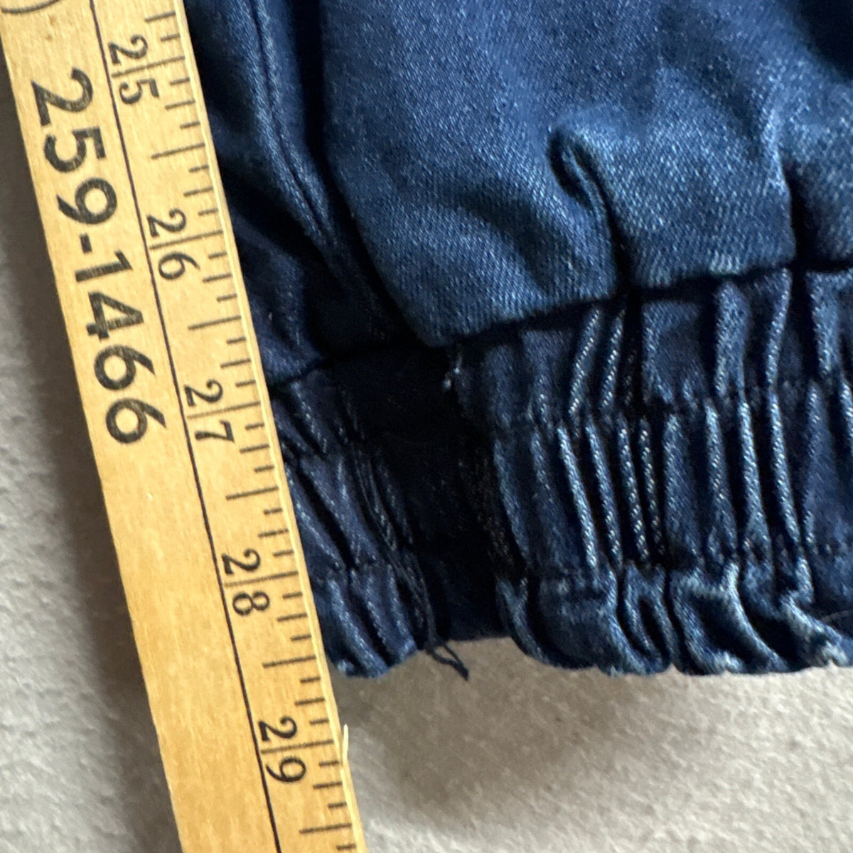 PSA Denim Jogger Jeans Womens Medium Blue Elastic Drawstring Waist Stretch