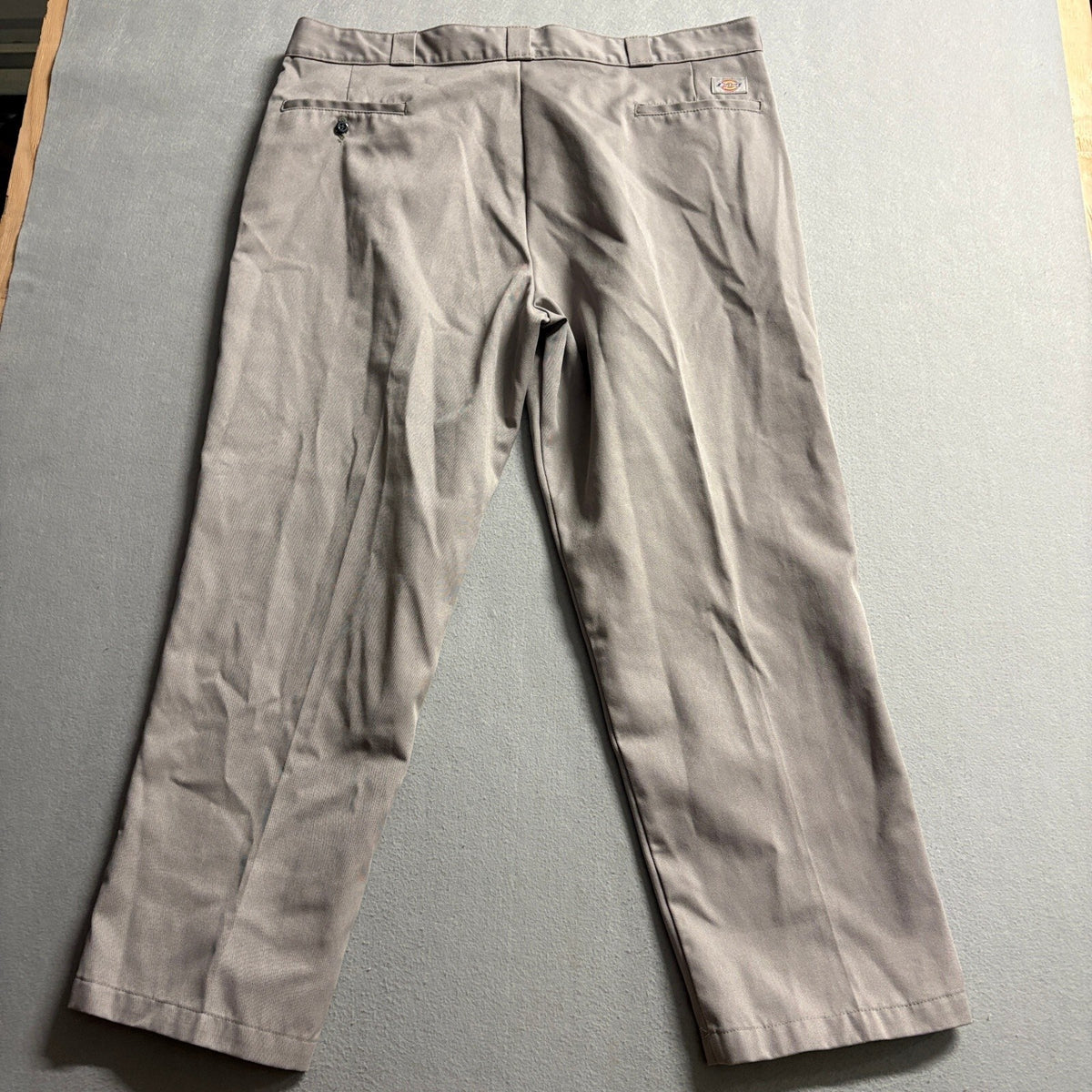Dickies 874 Original Fit Mens Work Pants Gray Chino Flat Front 38x28