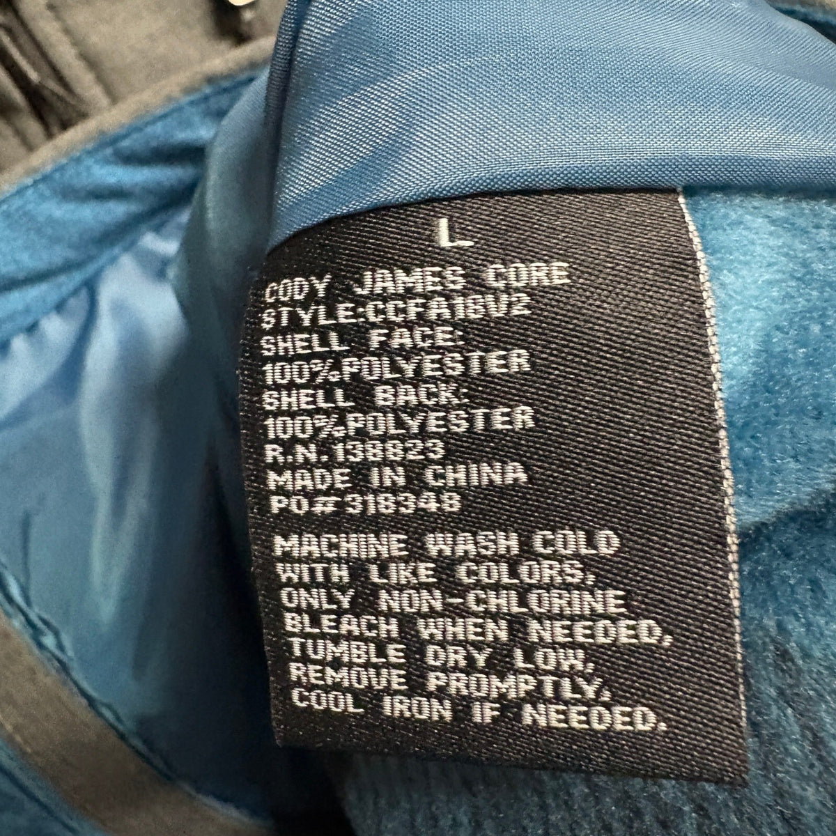 Cody James Core Softshell Vest Mens Large Gray Water Repellant Fleece Lined NWT