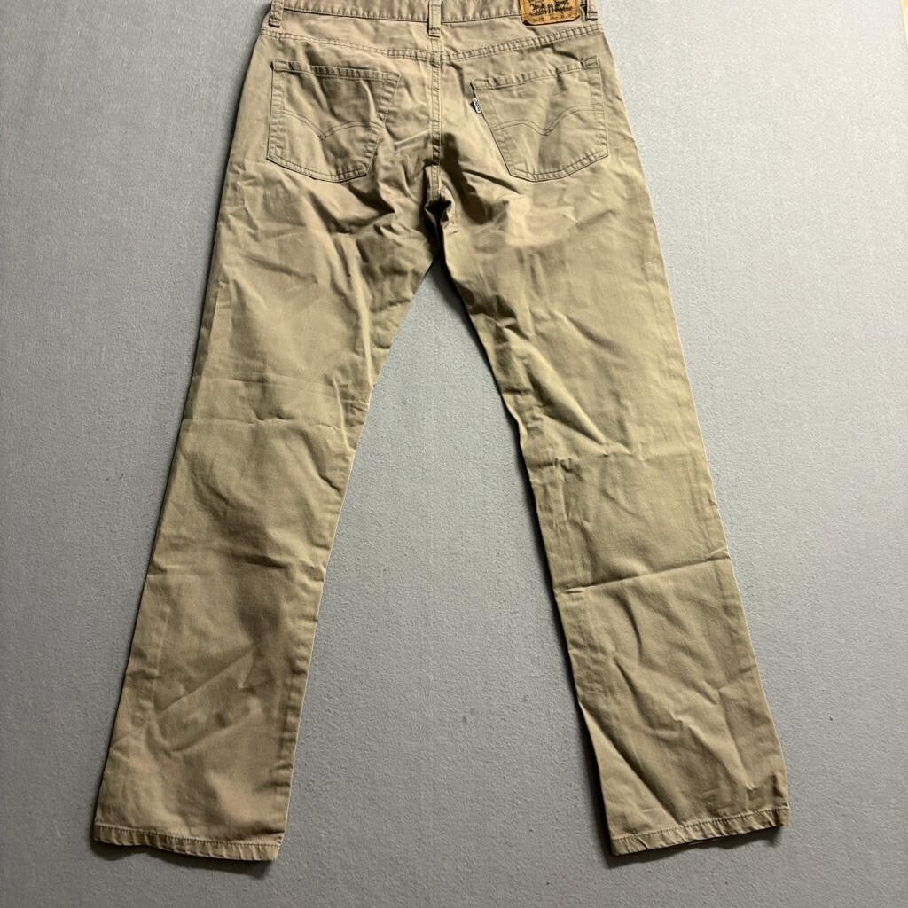Levi's 511 Slim Fit Chino Pants Boys Size 18 Reg W29 L29 Khaki Beige Stretch