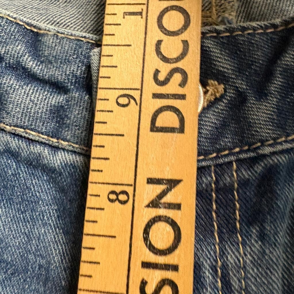Refuge Denim Straight Leg Jeans Womens Size 5 Blue Low Rise Rigid Cotton