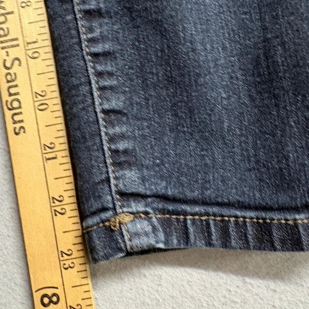 Democracy Ab Technology Skinny Jeans Womens 10P Blue Stretch Denim Crop Ankle