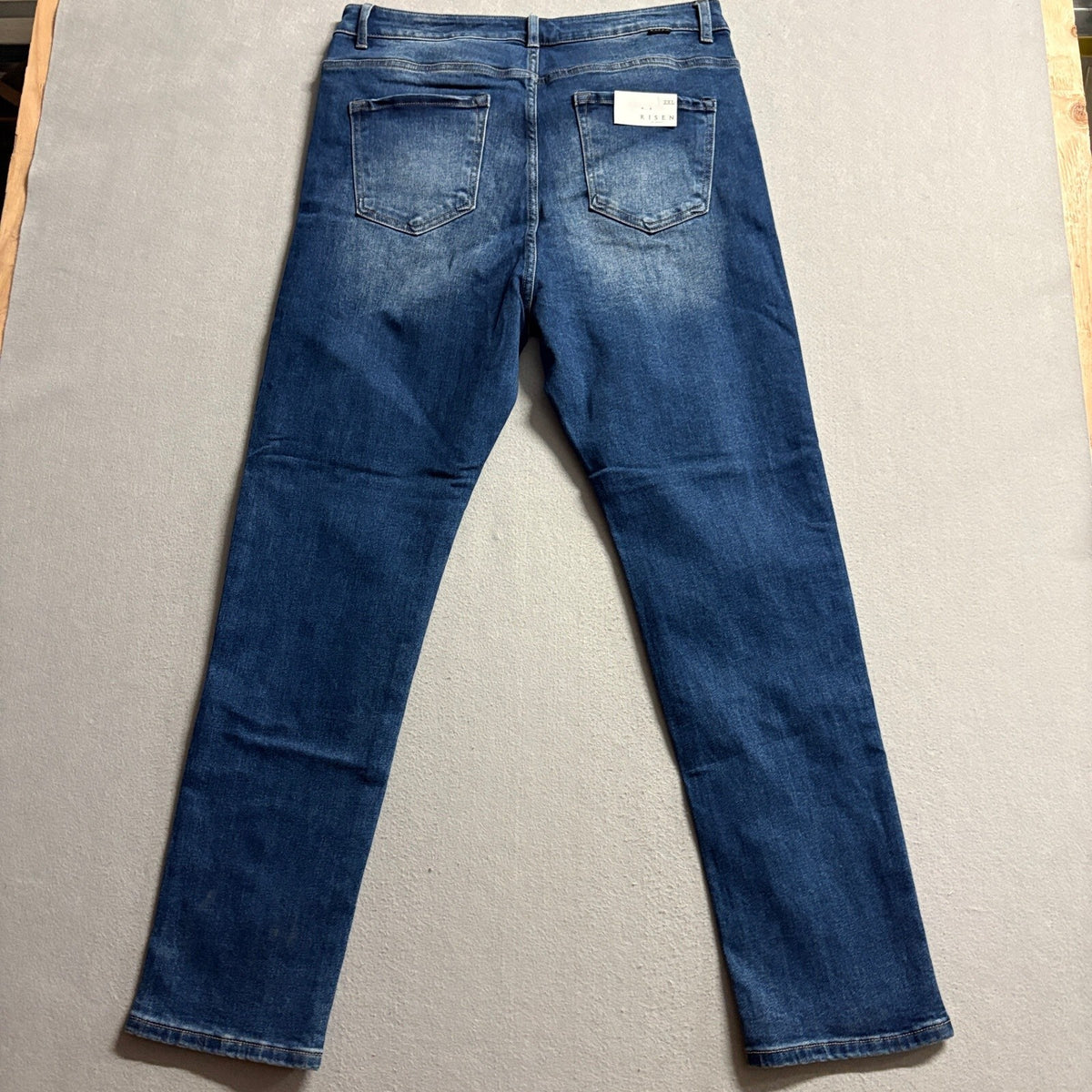 Risen Jeans Womens 2XL Dark Wash High Rise Stretch Denim Skinny Jeans NWT
