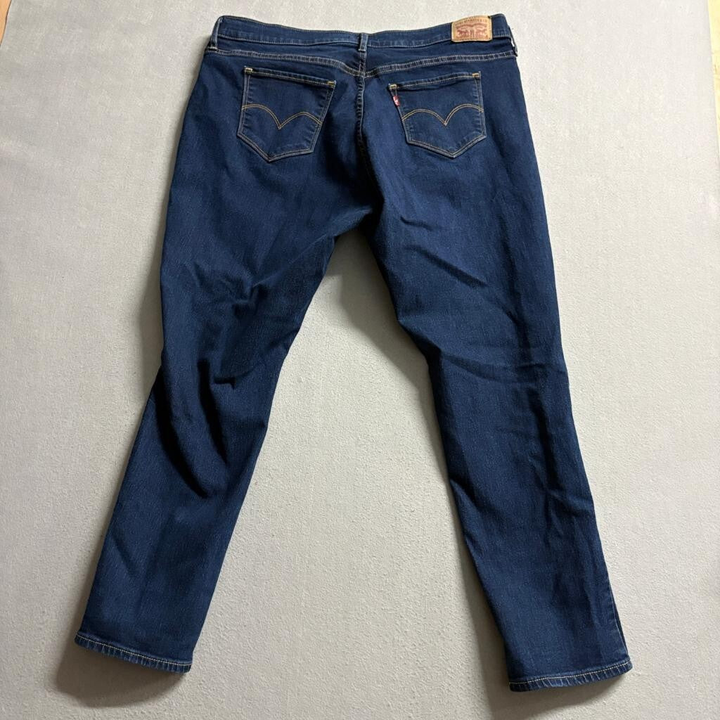 Levi's 311 Shaping Skinny Jeans Womens 18W S Dark Wash Stretch Blue Denim