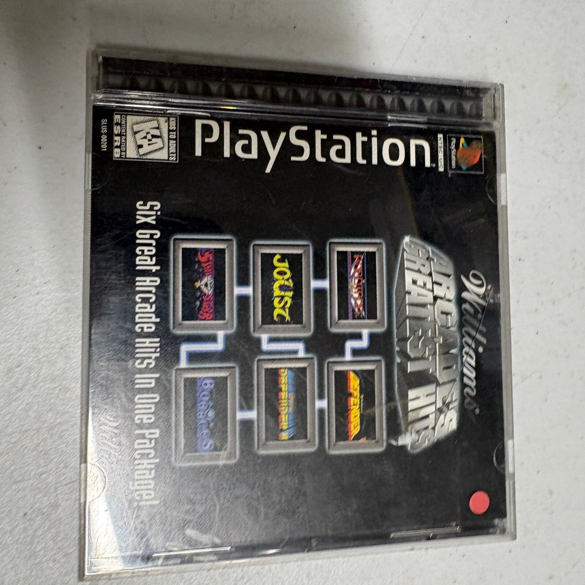 Williams Arcades Greatest Hits Sony PlayStation PS1 Complete Classic Games Black