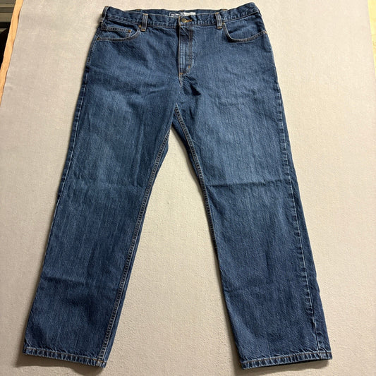 Carhartt Jeans Mens 40x32 Relaxed Fit Medium Blue Denim Workwear 105119