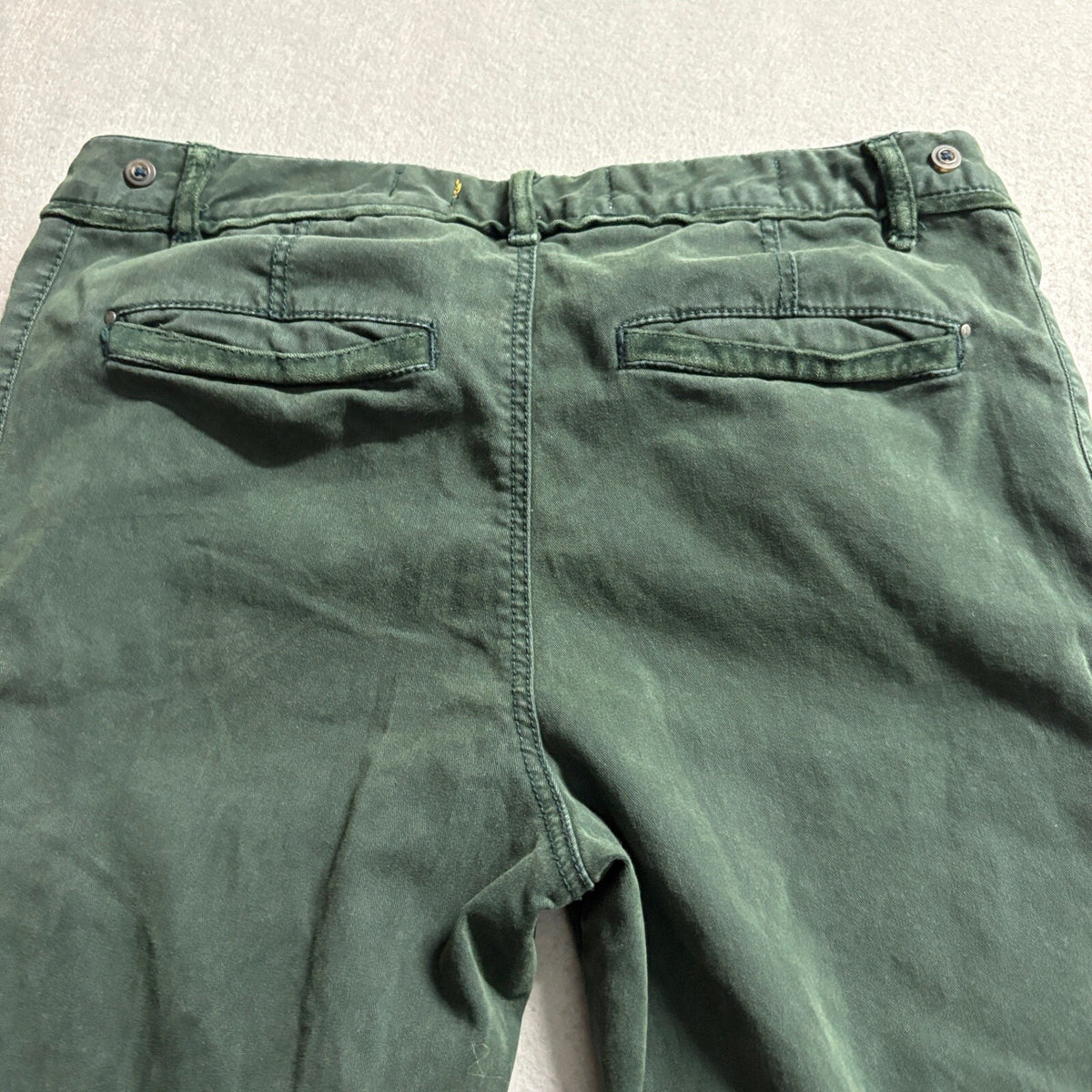 Pilcro and the Letterpress Pants Womens 6P Green Utility Moto Skinny