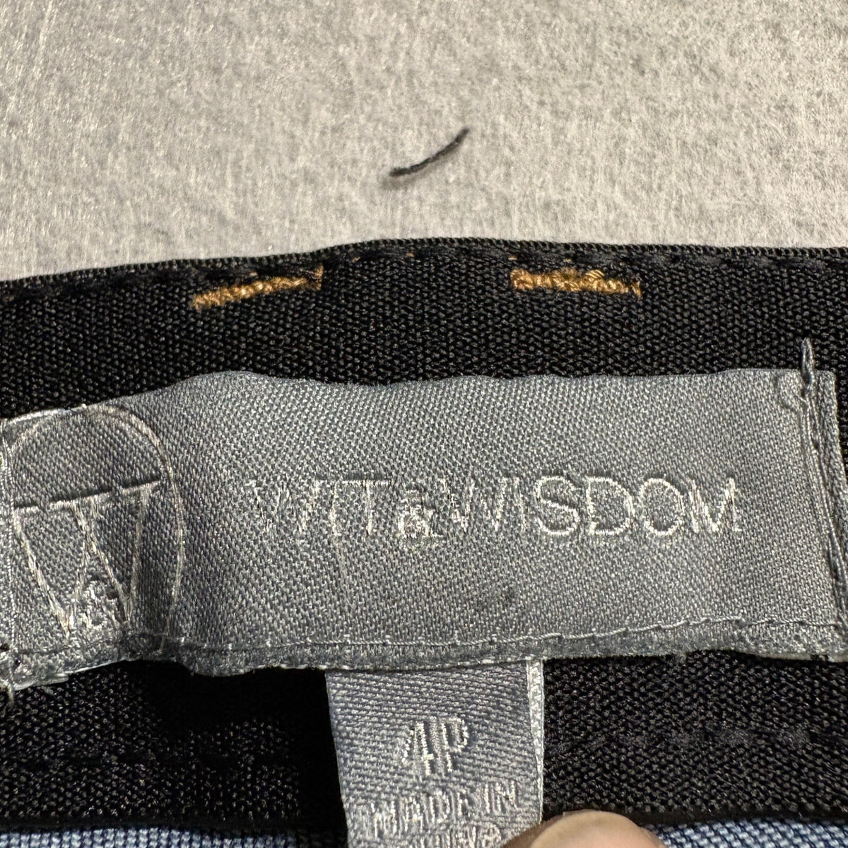 Wit & Wisdom Ab-solution Skinny Jeans Womens 4P Blue Ankle Stretch Denim