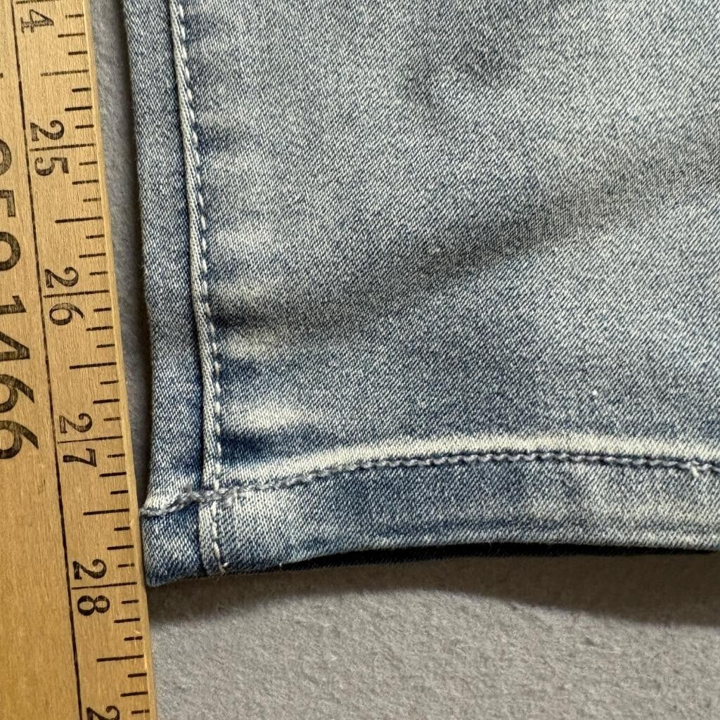 Seven7 Tummy Less Slimmer Legging Jeans Womens Size 14 Light Wash Stretch Denim