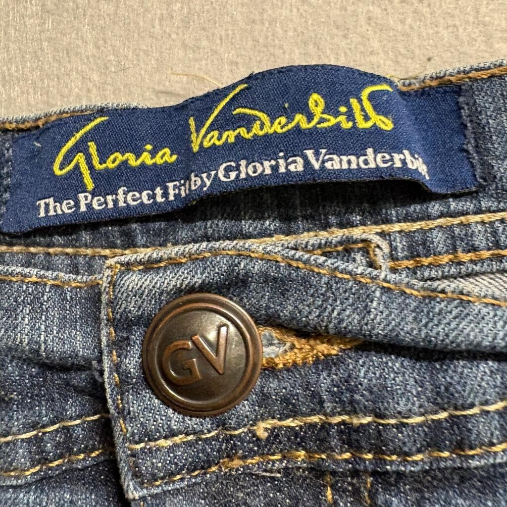 Gloria Vanderbilt The Perfect Fit Jeans Womens 12 Blue Denim Straight Leg
