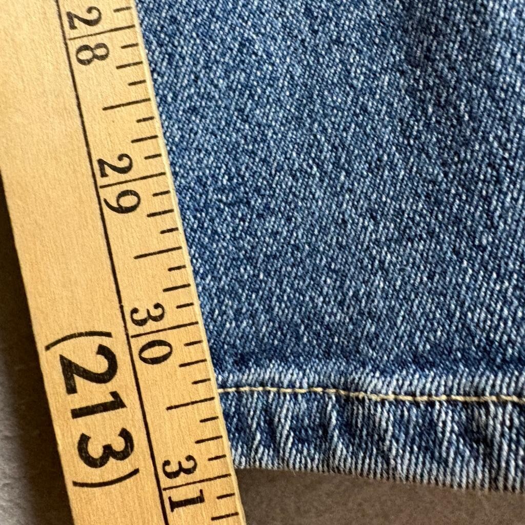 Gloria Vanderbilt Signature Label Jeans Womens 10 Long Blue Denim High Rise Mom
