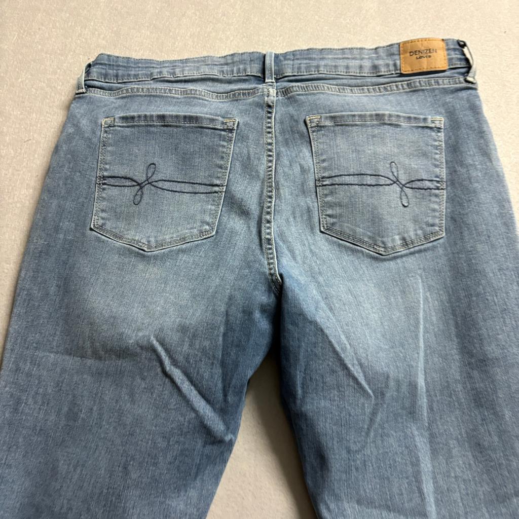 Denizen Levi's Mid Rise Skinny Jeans Womens 14 Medium Blue Stretch Denim