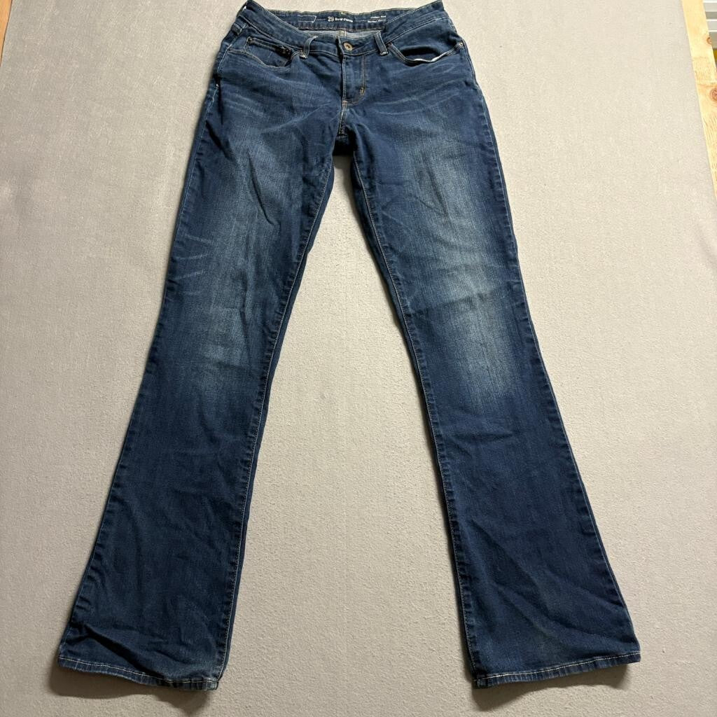 Levis Bold Curve Jeans Womens 29 Modern Rise Bootcut Skinny Blue Denim