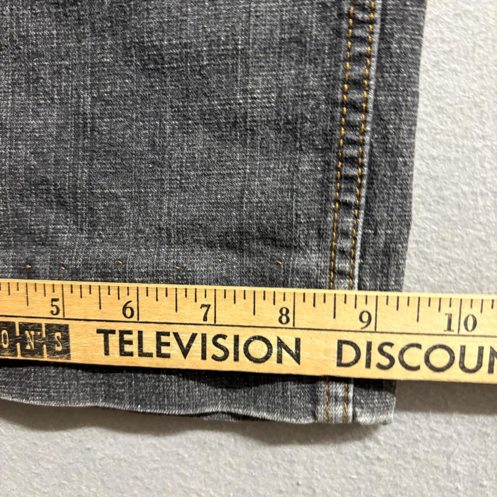 Mossimo Stretch Jeans Womens Size 14 Gray Denim Crop Wide Leg Mid Rise
