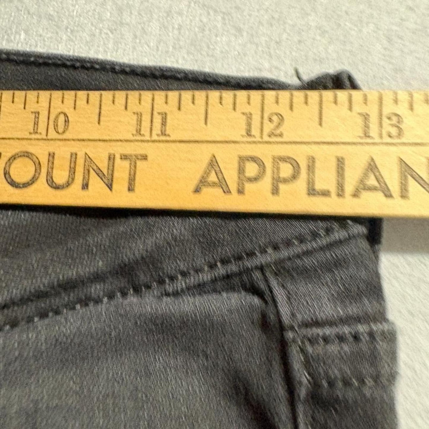 Flying Monkey Jeans Womens 24 Black Skinny Denim Made in USA Stretch