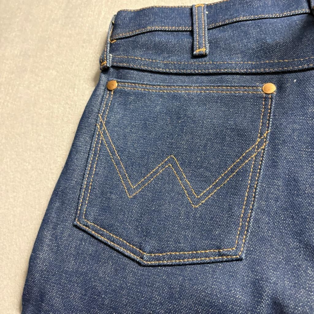 Vintage Wrangler 13MWZ Cowboy Cut Jeans Mens 31x30 Blue Denim Made in USA New