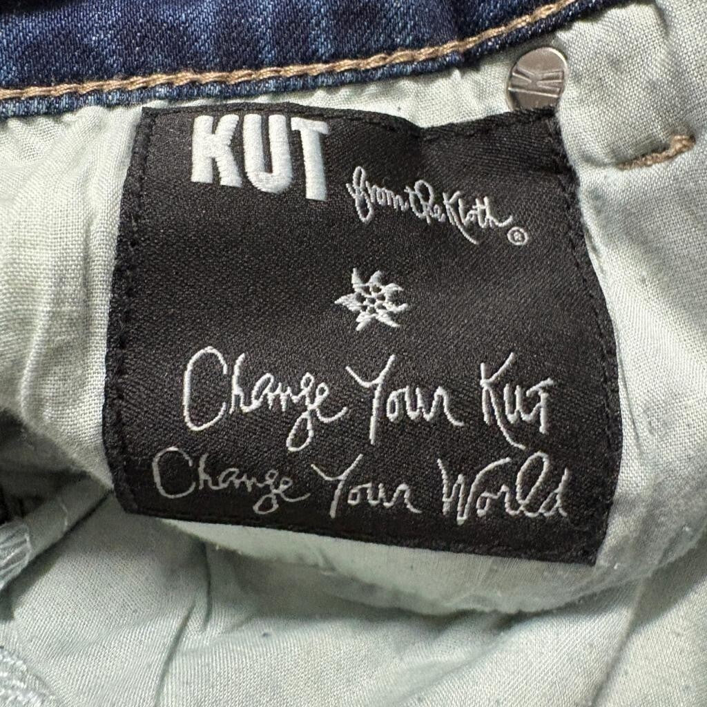 Kut from the Kloth Katy Boyfriend Jeans Womens Size 2 Blue Denim Flap Pocket