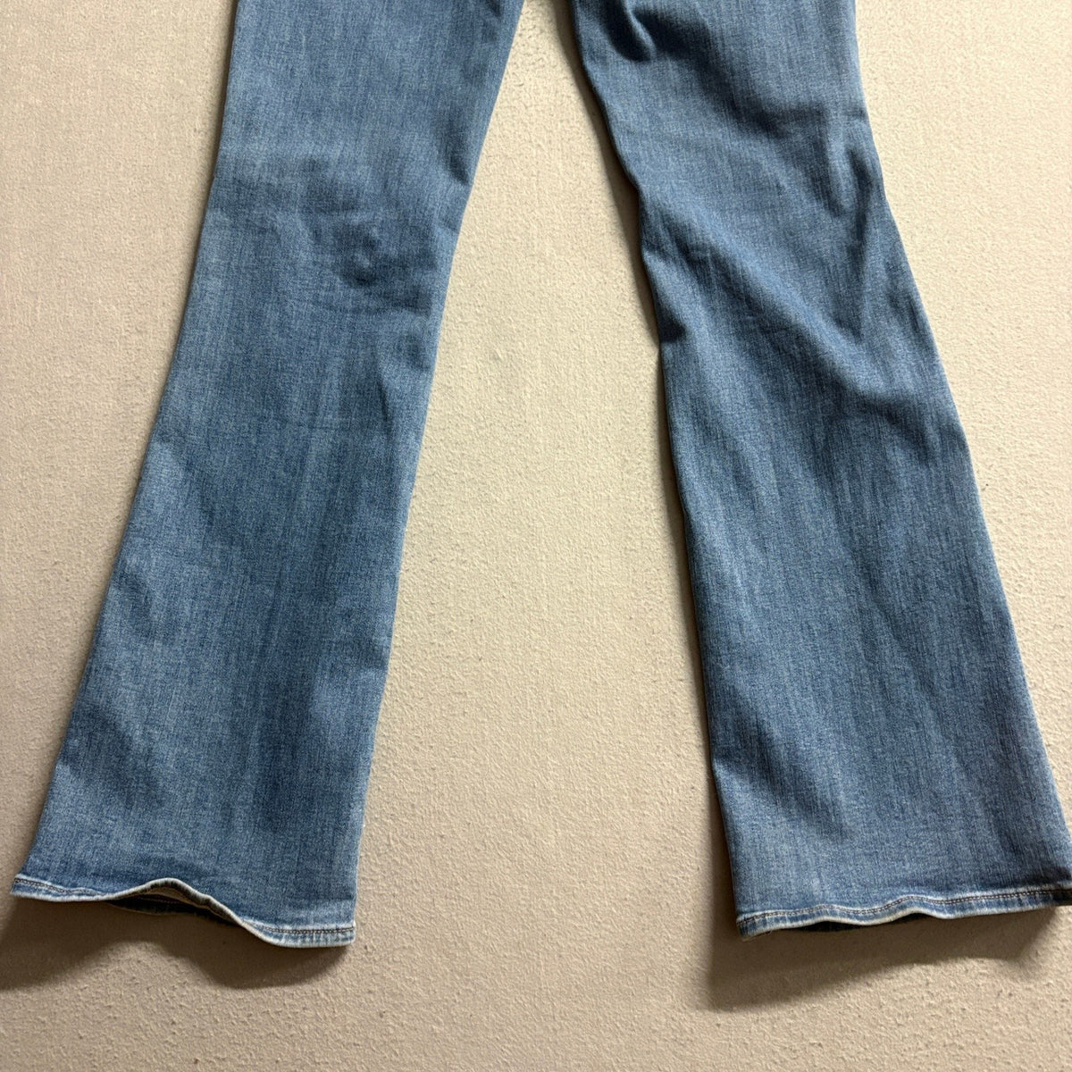 American Eagle Kick Boot Jeans Womens Size 10 Long Next Level Stretch Blue Denim