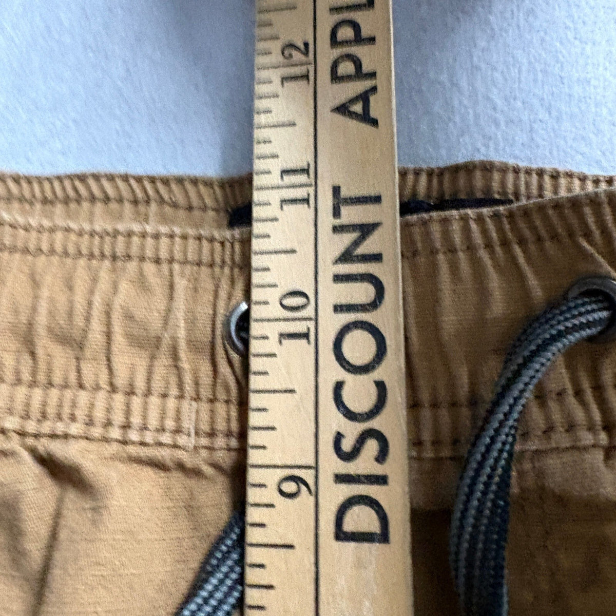 Iron Co Mens Jogger Pants Small Brown Stretch Twill Elastic Waist Drawstring