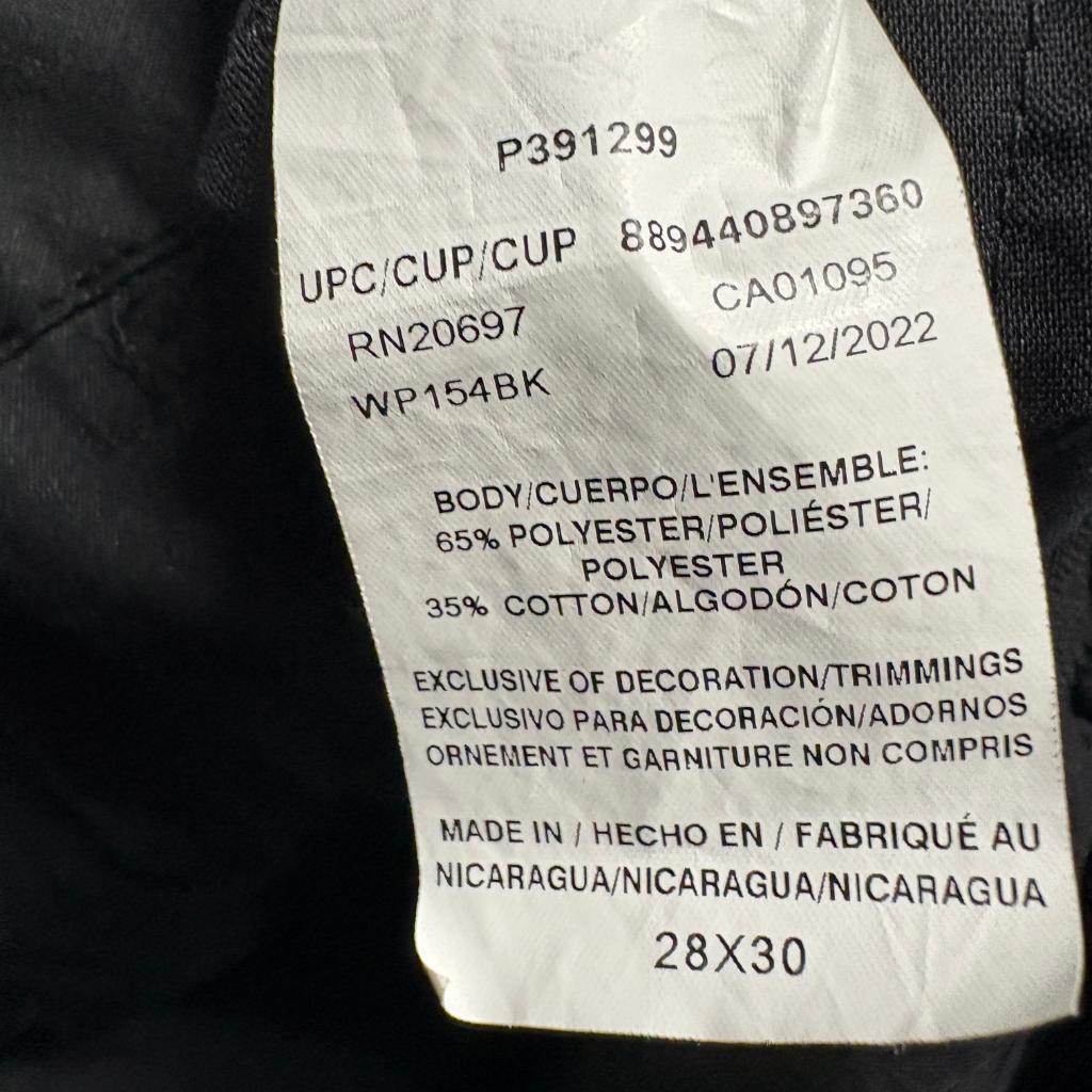 Dickies Flex Womens Cargo Pants 28x30 Black Straight Leg Workwear Utility