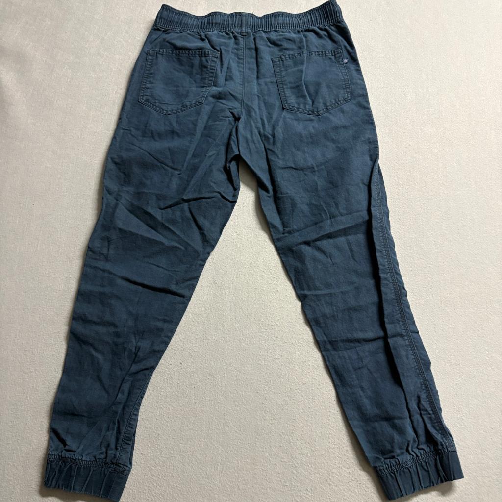 JackThreads Mens Jogger Pants Size M Navy Blue Cotton Drawstring Elastic Waist