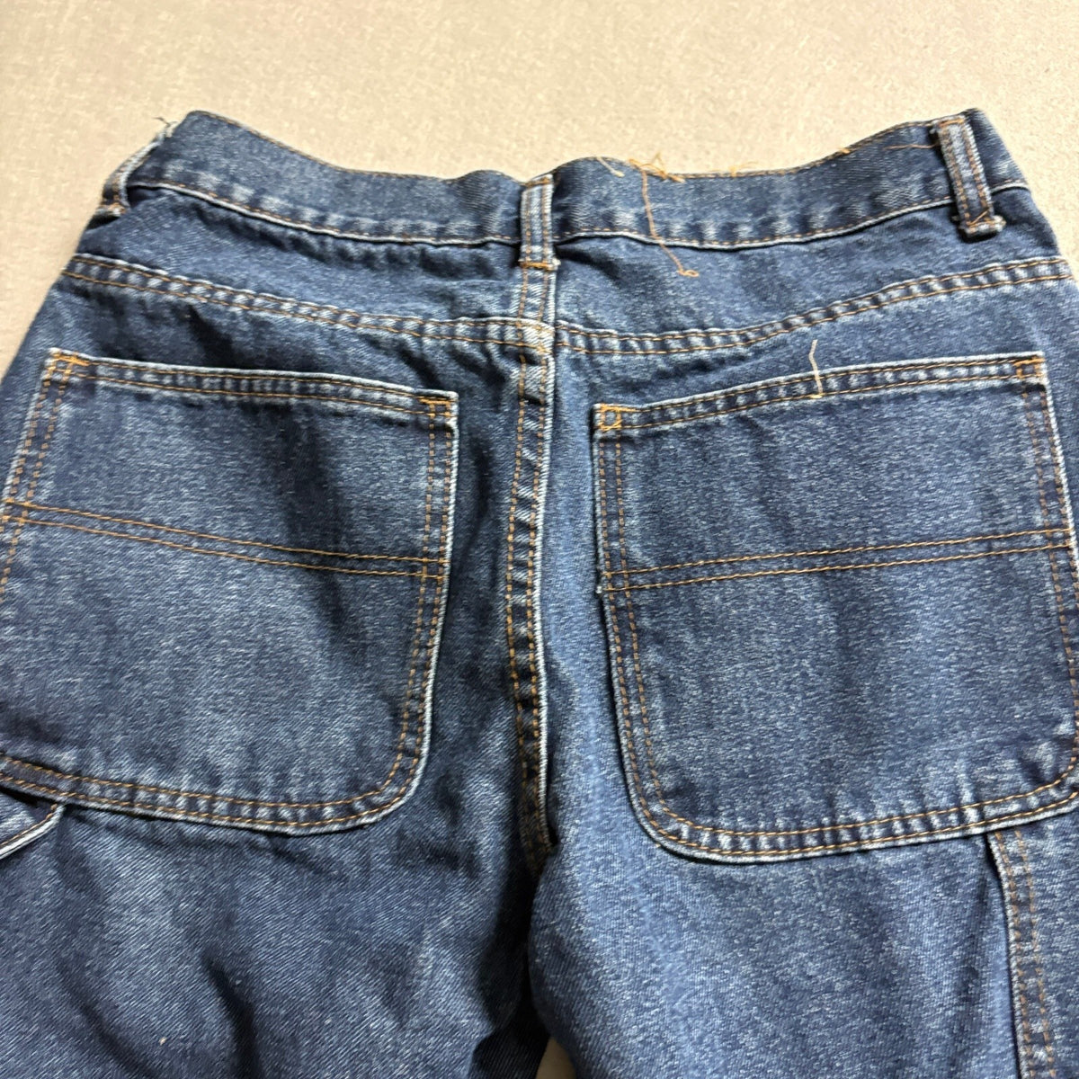 Vintage Oscar Jeans Mens Carpenter Denim Pants 30x30 Blue Workwear Hammer Loop