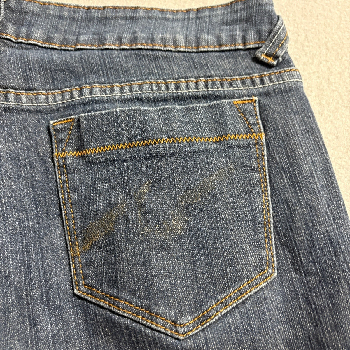 Dolce & B Jeans Womens Size 13/14 Blue Denim Low Rise Skinny Stretch Ramie Blend