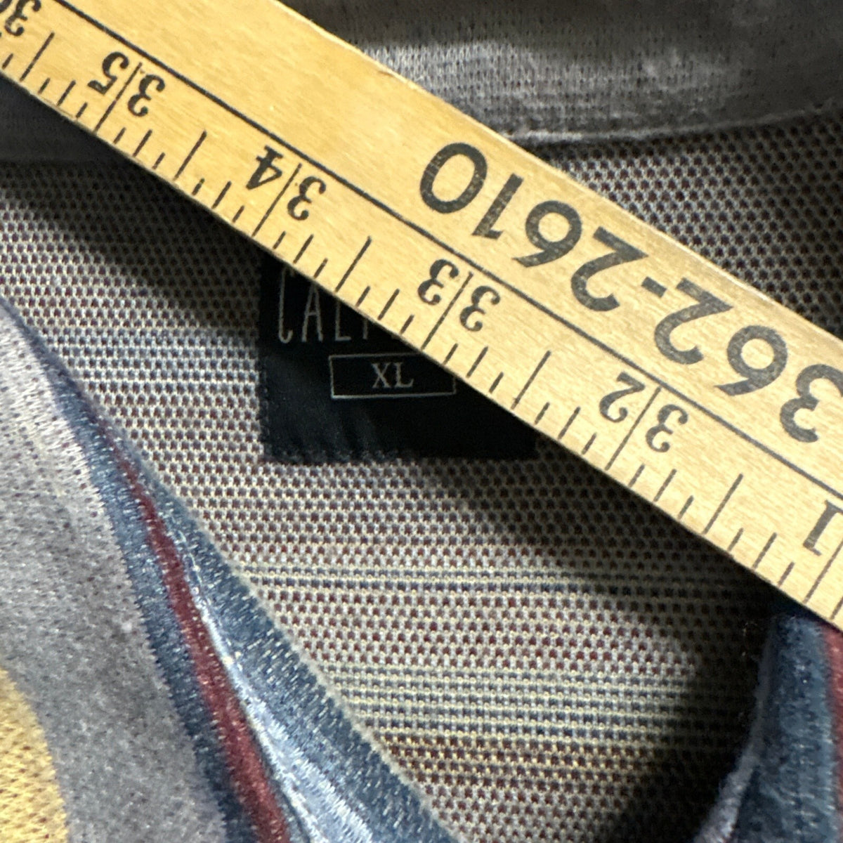 Caliville Mens XL Striped Fleece Shirt Jacket Long Sleeve Button Up Flannel Gray