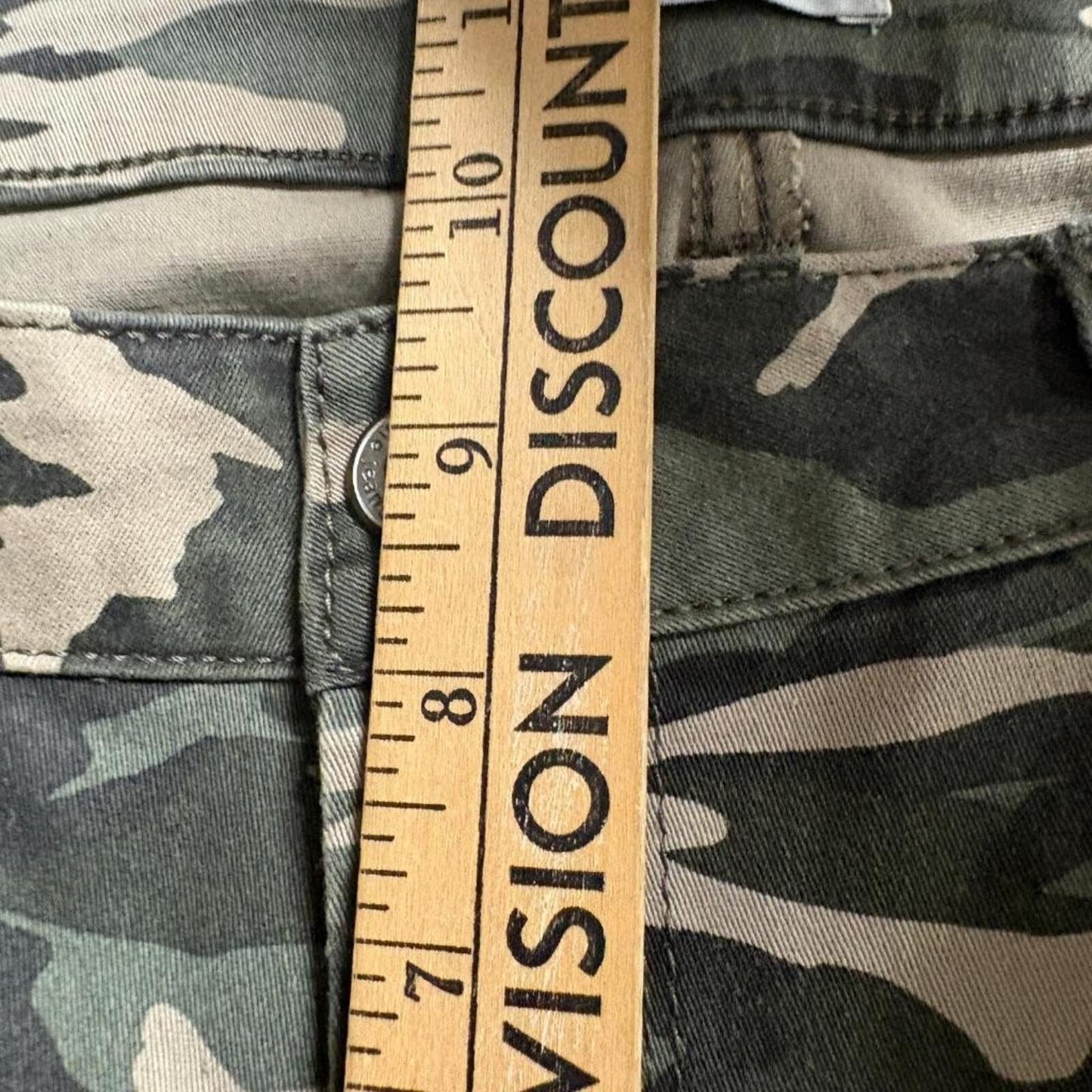 Kensie Jeans Womens 10/30 Camouflage Skinny Stretch Camo Pants Green