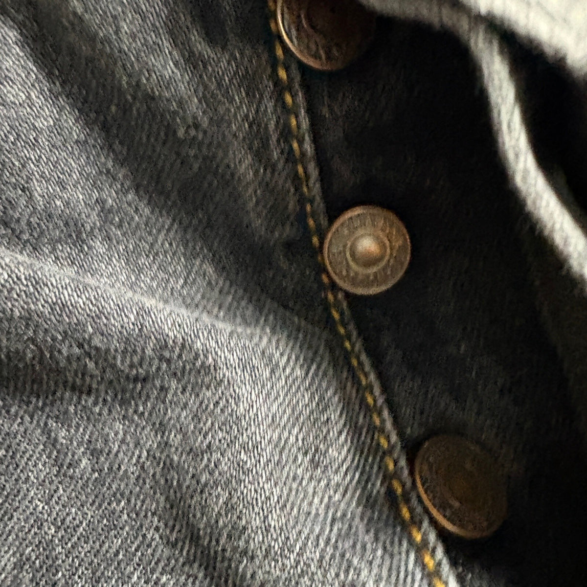 Levi's 501 Original Fit Jeans Mens 34x34 Grey Black Denim Button Fly Pants