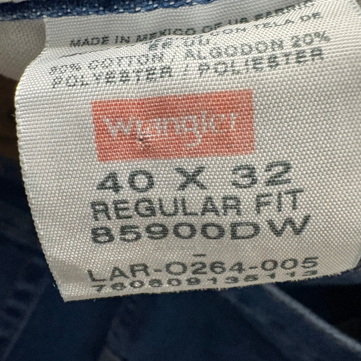 Wrangler Hero Mens Blue Denim Regular Fit Jeans Size 40x32 85900DW Medium Wash