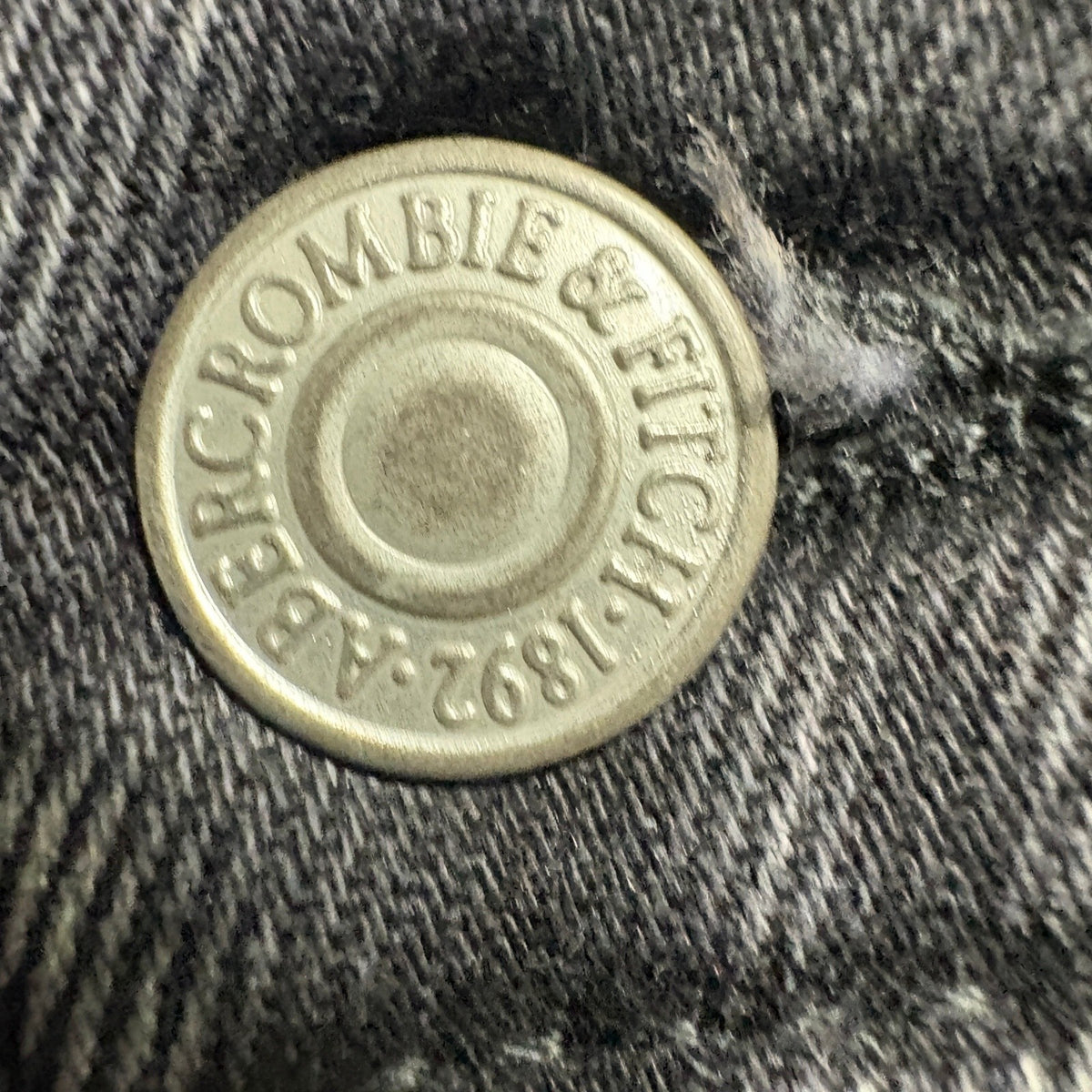 Abercrombie & Fitch 90s Straight Ultra High Rise Faux Leather Denim Jeans 24