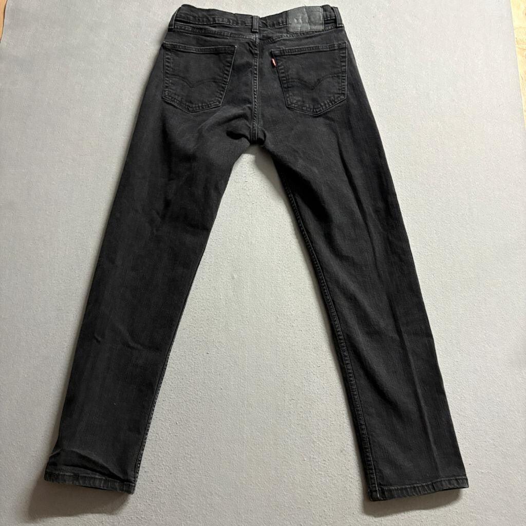 Levis 505 Regular Fit Jeans Mens 32x32 Black Denim Straight Leg Pants