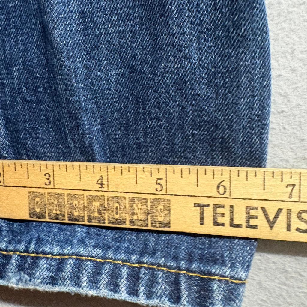 Levis 502 Regular Taper Jeans Mens 30x32 Distressed Ripped Blue Denim 100%