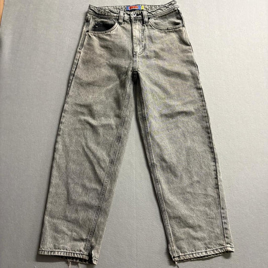 Empyre Relaxed Fit Jeans Mens 28 Gray Acid Wash Denim Skater Y2K Grunge