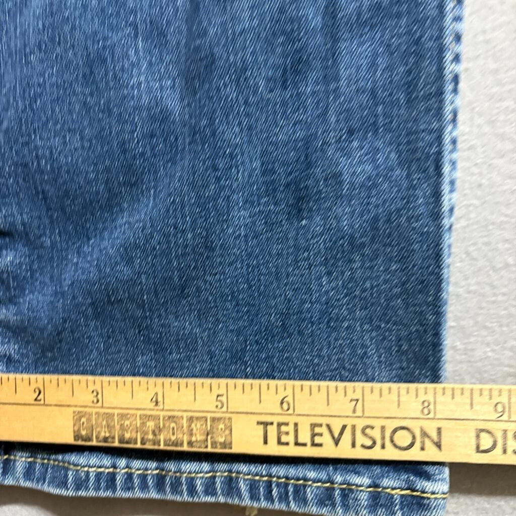 Hollister Jeans Mens 38x36 Blue Denim Distressed Straight Leg Stretch