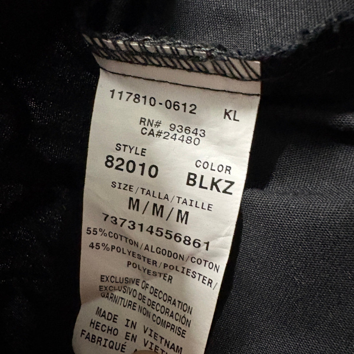 Dickies Medical Scrub Pants Womens Medium Black Heart Trim Cargo Pockets 82010